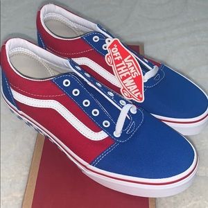 Checker Tape RED/WHITE/BLUE SIZE 6 Vans BRAND NEW